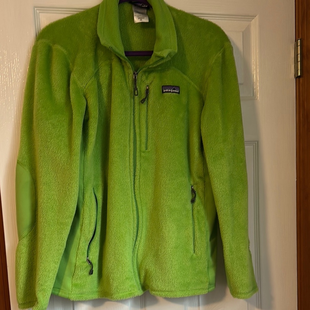 Patagonia Lime Green Fleece Jacket